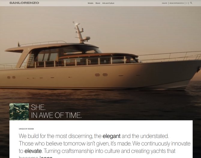 Sanlorenzo Yacht (이탈리아 하이엔드 맞춤형 요트)