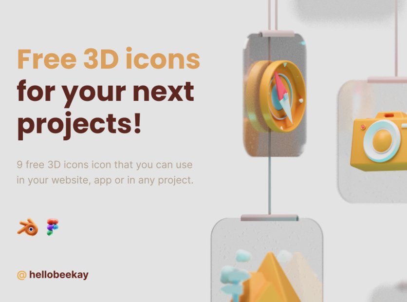 Free Animated 3D Travel Icons