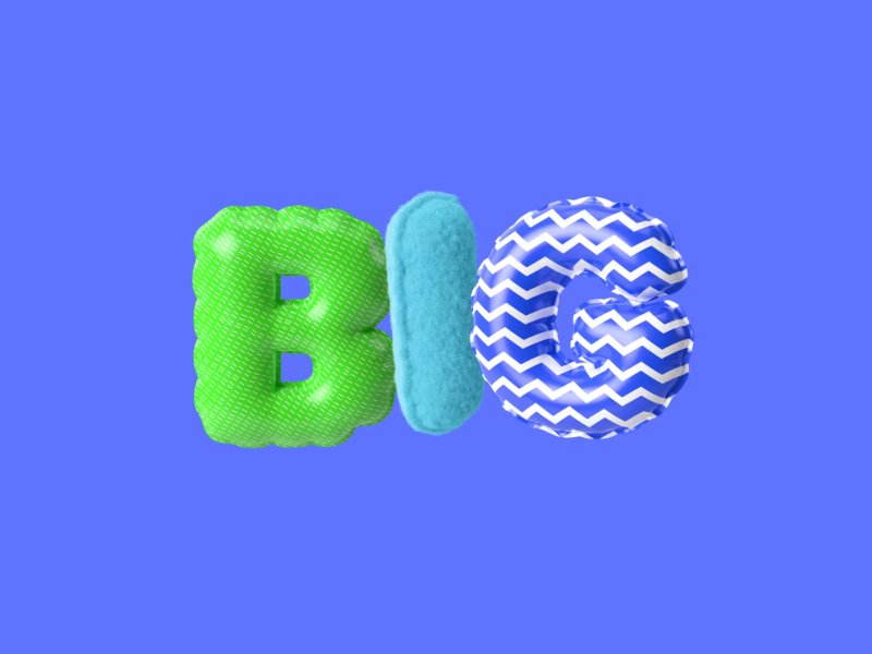 3D 풍선 문자