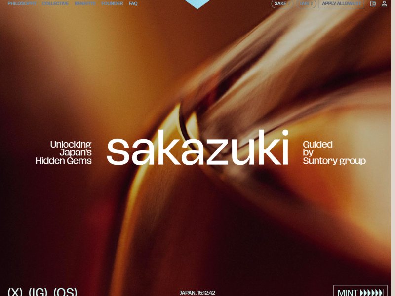 Sakazuki Interactive 3D Web