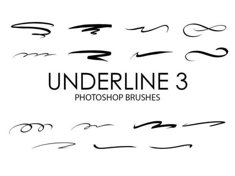 Hand-drawn Underline Brushes