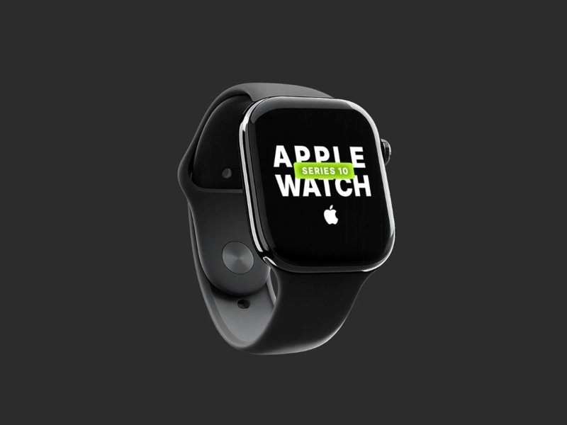 Free Apple Watch Series 10 Mockup PSD