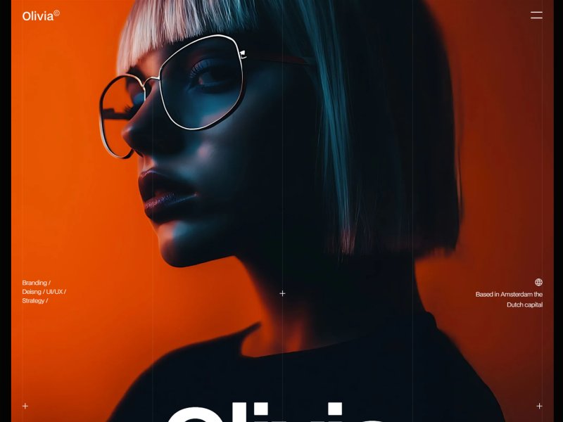 [Webflow] 미니멀하고 대담한 포트폴리오 Olivia12